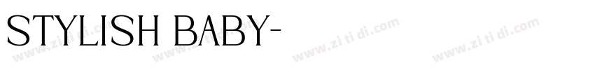 Stylish Baby字体转换